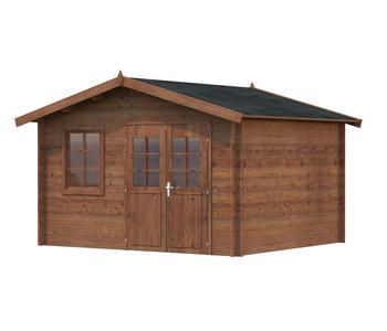 Palmako Gartenhaus Valentine, Braun - Holz / Glas