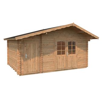Palmako Gartenhaus Emma, ca. B513/H268/T410 cm, Braun - Holz