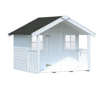 Palmako Spielhaus Felix, ca. B216/H169/T184 cm, Weiß - Fichtenholz / Plexiglas
