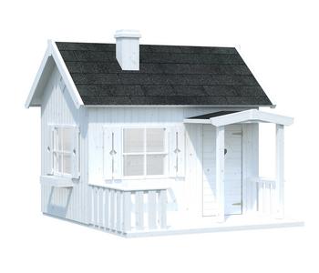 Palmako Spielhaus Otto, ca. B267/H219/T272 cm, Weiß - Fichtenholz, Plexiglas