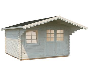Palmako Gartenhaus Sally, ca. B426/H256/T530 cm, Natur - Fichtenholz / Glas
