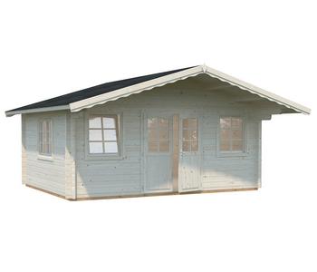 Palmako Gartenhaus Helena, ca. B608/H290/T524 cm, Beige - Holz, Glas