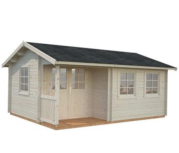 Palmako Gartenhaus Susanna, Beige - Fichtenholz / Glas