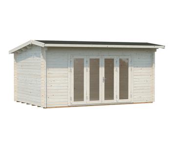 Palmako Gartenhaus Ines, ca. B524/H249/T379 cm, Natur - Holz / Glas