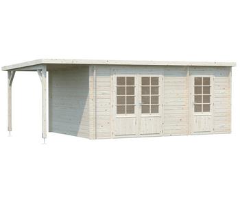 Palmako Gartenhaus Ella, inkl. Seitendach, ca. B614/H214/T340 cm