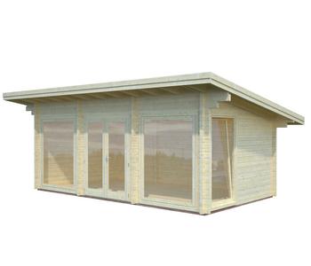 Palmako Gartenhaus Heidi, Natur - Holz / Glas