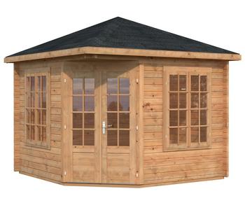Palmako Pavillon Melanie, Braun - Holz, Glas