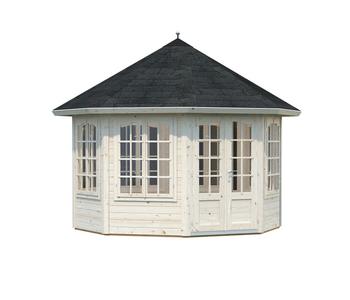Palmako Pavillon Veronica 6, ca. B407/H326/T407 cm, Natur - Fichtenholz / Glas