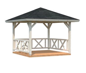 Palmako Pavillon Betty, ca. B386/H323/T386 cm, Natur - Holz