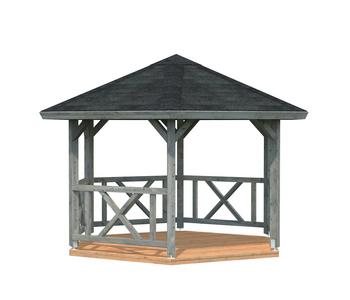 Palmako Pavillon Betty, Grau - Holz