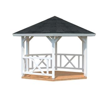 Palmako Pavillon Betty, Weiß - Holz