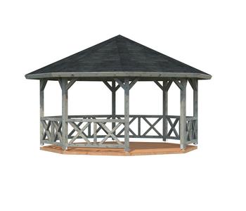 Palmako Pavillon Betty, Grau - Holz