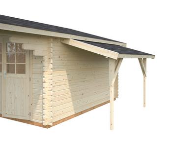 Palmako Schleppdach für Gartenhäuser, ca. B169/H250/T290 cm