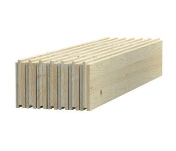 Palmako Fußboden für Gartenhaus Lotta, Beige - Fichtenholz