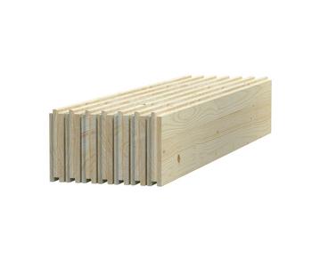 Palmako Fußboden für Gartenhaus Klara, ca. 17 m², Beige - Fichtenholz