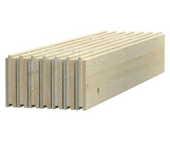 Palmako Fußboden für Gartenhaus Britta, Beige - Fichtenholz