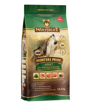 WOLFSBLUT Trockenfutter für Hunde Hunters Pride, Adult, Ente & Kaninchen