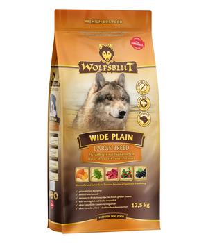 WOLFSBLUT Trockenfutter für Hunde Wide Plain Large Breed, Pferd & Süßkartoffel