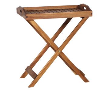 Siena Garden Tablett-Tisch Astoria, ca. B40,5/H66,5/T60 cm, Braun - Akazienholz