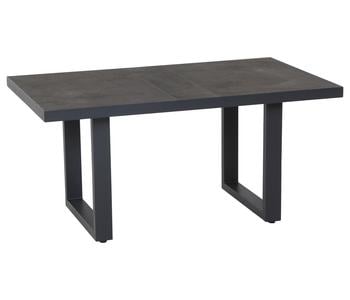 Siena Garden Gartentisch Solea, ca. B140/H67/T85 cm, Anthrazit - Aluminium / Keramik