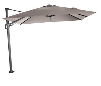 Siena Garden Ampelschirm Sunset N+, quadratisch, ca. B300/T300 cm, Taupe - Aluminium / Polyester