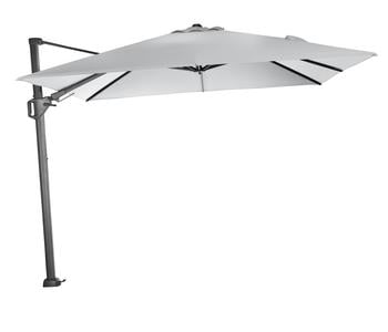 Siena Garden Ampelschirm Sunset N+, quadratisch, ca. B300/T300 cm, Grau - Aluminium / Polyester