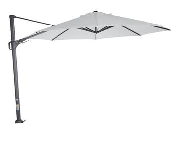 Siena Garden Ampelschirm Sunset N+, rund, ca. Ø350 cm, Grau - Aluminium / Polyester