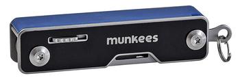 munkees Edelstahl-Taschenmesser Lock, ca. B7,5/H2,3/T2,1 cm, Schwarz / Silber - Edelstahl Aluminium