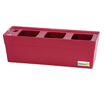 GREENBAR Kräuterkasten, ca. B48/H15,5/T16 cm, Dunkelrot - Kunststoff