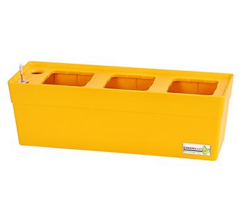 GREENBAR Kräuterkasten, ca. B48/H15,5/T16 cm, Gelb - Kunststoff