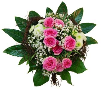 Blumenstrauß Rebenkranz, ca. Ø32 cm