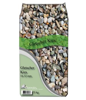 Gandl Gletscherkies, 16 - 32 mm, bunt, 25 kg, Beige / Grau Stein