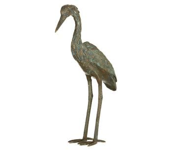 Rottenecker Bronzefigur Graureiher