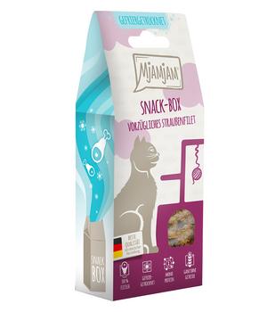 MjAMjAM® Katzensnack Snackbox vorzügliches Straußenfilet, Adult, 40 g