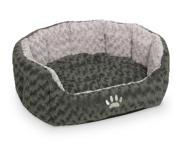 Nobby Komfortbett Seoli, oval, grau