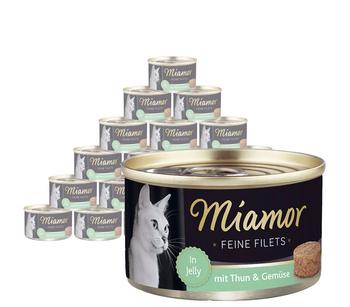 Miamor Nassfutter für Katzen Feine Filets in Jelly, 24 x 100 g