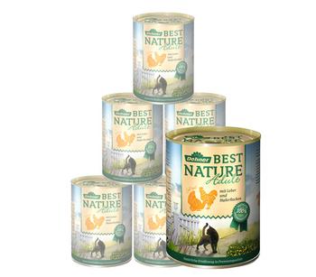 Dehner Best Nature Nassfutter für Katzen Adult, 6 x 200 g/400 g