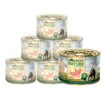 Dehner Best Nature Nassfutter für Katzen Adult, 6 x 200 g/400 g
