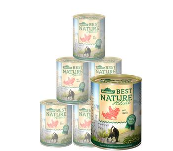 Dehner Best Nature Nassfutter für Katzen Adult, 6 x 200 g/400 g