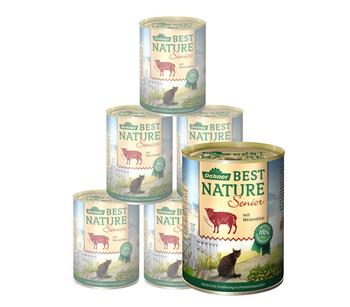 Dehner Best Nature Nassfutter für Katzen Senior, 6 x 200 g/400 g