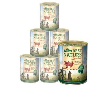 Dehner Best Nature Nassfutter für Hunde Senior, Geflügel & Lamm