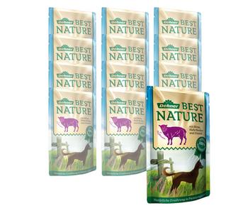 Dehner Best Nature Nassfutter für Hunde Adult, 12 x 150 g