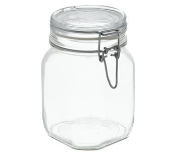 3 x Bormioli Rocco Einmachglas mit Bügelverschluss, Transparent - Glas - Mindestbestellmenge: 3 Stk.