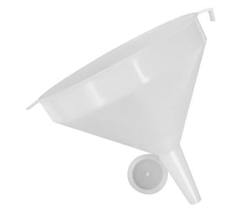 Vina Kunststoff-Trichter mit Sieb, weiß