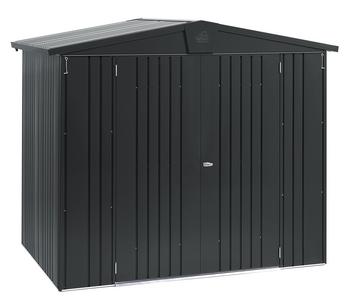 Biohort Gerätehaus Europa 3, ca. B244/H203/T156 cm, Dunkelgrau - Stahl