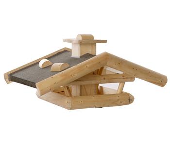 Dehner Natura Premium Futterhaus Wendelstein, natur, ca. B76/H32/T55 cm